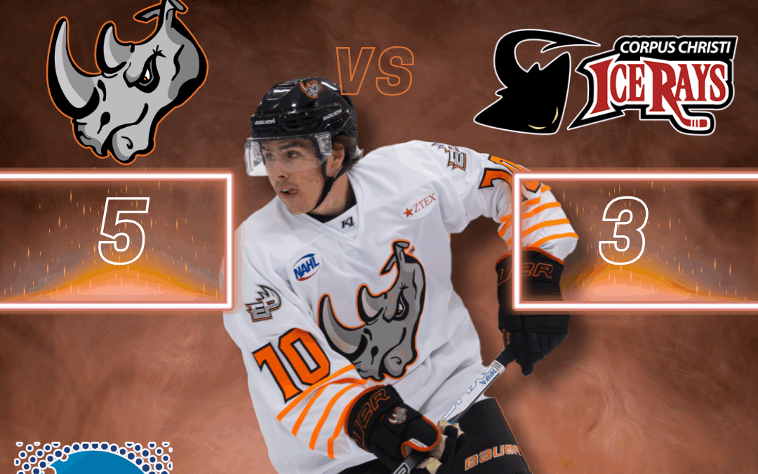 Rhinos rough up Rays 5-3 in Game 2