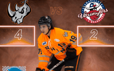 Rhinos Rout Wranglers 4-2