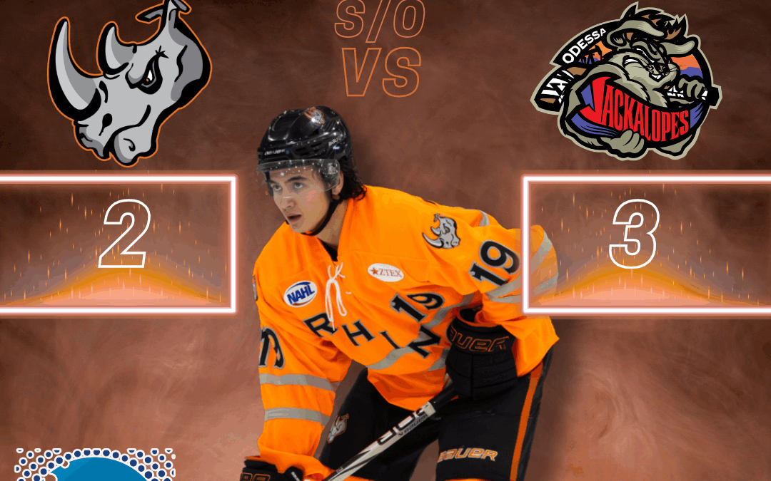 Jackalopes top Rhinos 3-2