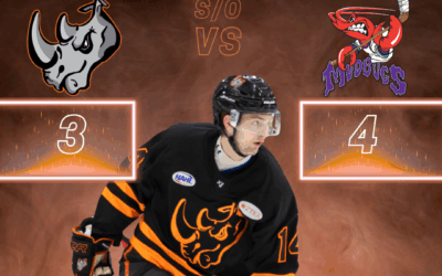 Bugs Bite Back at Rhinos 4-3 in Game 2