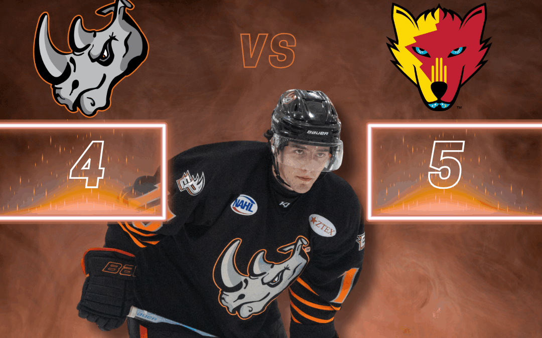 Ice Wolves up 5-4 over Rhinos in Game 2 – Splitting Series