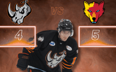 Ice Wolves up 5-4 over Rhinos in Game 2 – Splitting Series