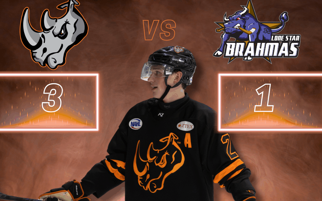 Rhinos & Brahmas split series 3-1 in Game 2